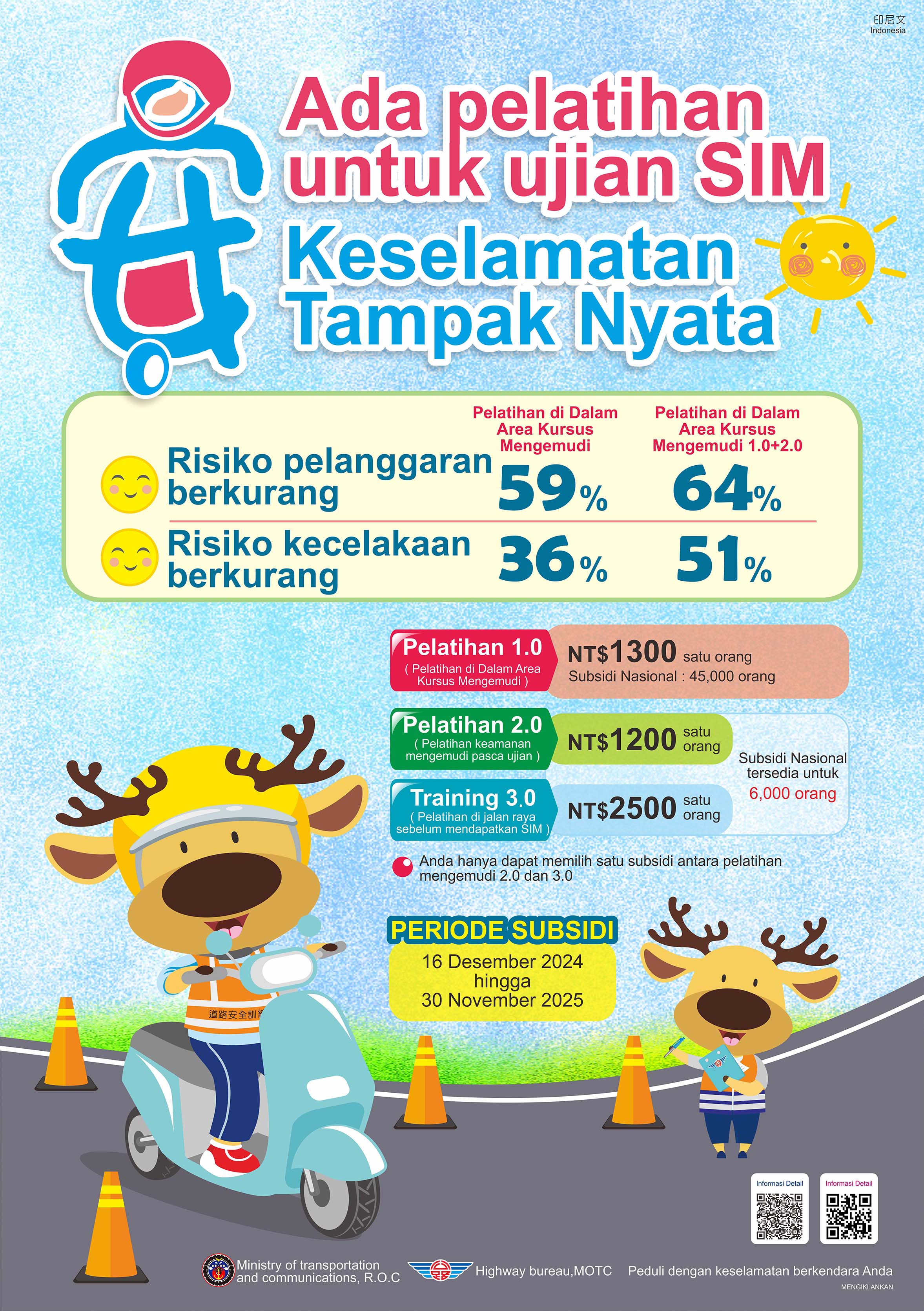 交通部公路局機車駕訓補助宣導文宣2